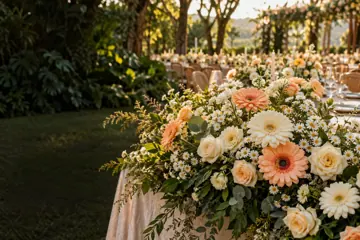 Flores para celebrar ao ar livre